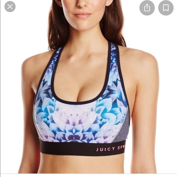 Juicy Couture Compression Prism Floral Workout Set - Picture 2 of 2